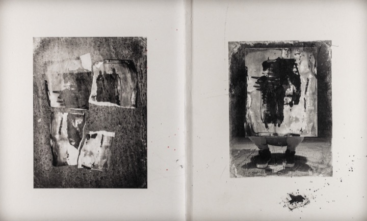 chemigram prints in a book by hh